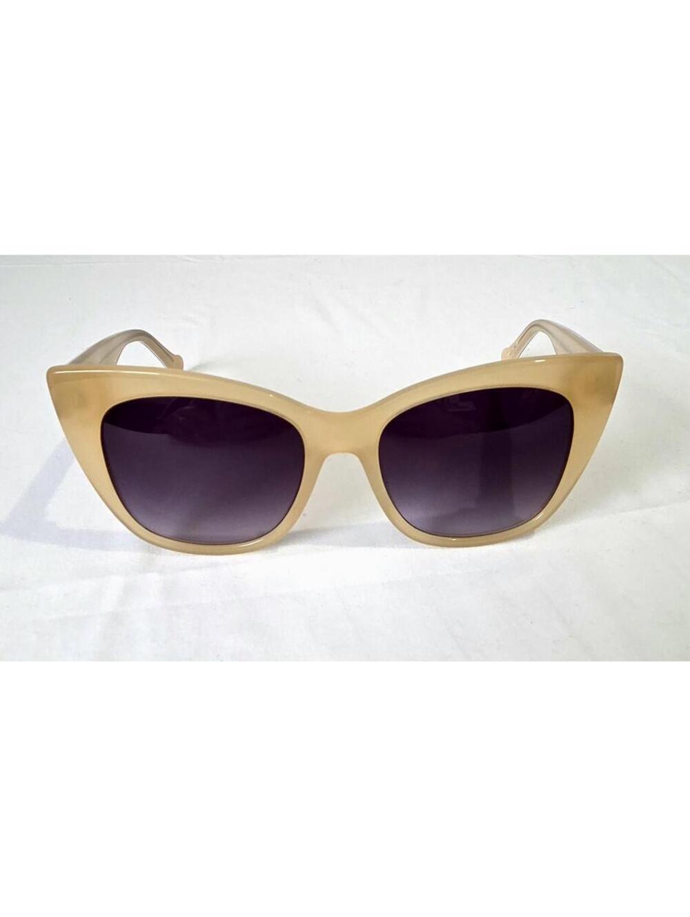 BETSEY JOHNSON ROCK N ROLL NUD 55/18/135 BEIGE Sunglasses